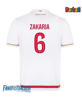 AS Monaco Denis Zakaria #6 Tricou Fotbal Replică 2025-26 Barbati Acasa